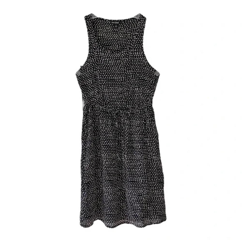Lucky Brand | Black Printed Sleeveless Pullover Mini Dress, Small